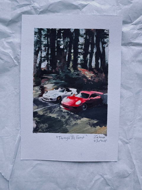 "Through the forest" Original Sketch
