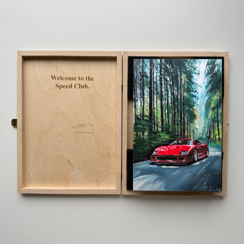 "Through the forest"