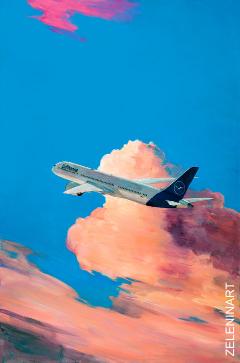 "Crane" Lufthansa Dreamliner