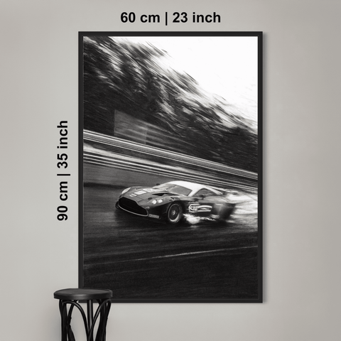 Porsche Spyder 918 Martini White Livery Artwork 90 × 60 cm | 35.4 x 23.6 inch