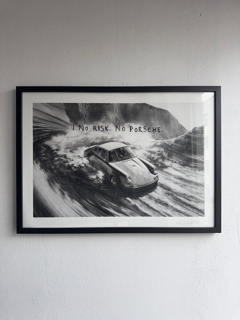 "No Risk. No Porsche." Print