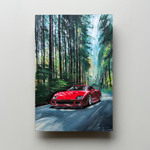 "Through the forest"